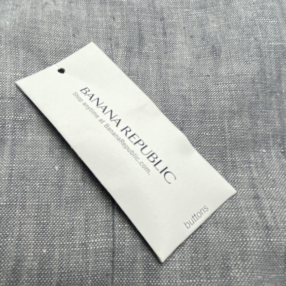 Banana Republic Suit Mens 40R 32x34 Gray Linen 2 Piece Slim Fit Summer Jacket - Picture 7 of 16